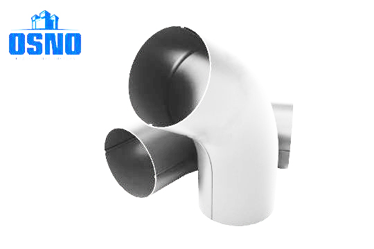 Колено 60гр. 125/90 OSNO RAL 9003 белый