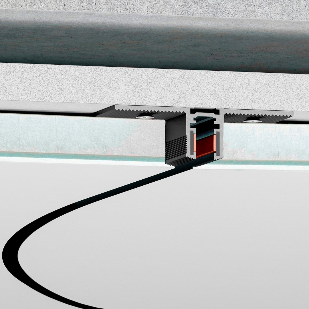 Mini Magnetic Шинопровод под ГКЛ 12,5мм черный Ø1200 85221/00 в строительном магазине