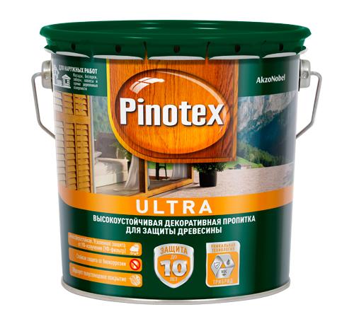 Декоративный антисептик Pinotex Ultra (Пинотекс Ультра) для деревянных поверхностей тик 9л