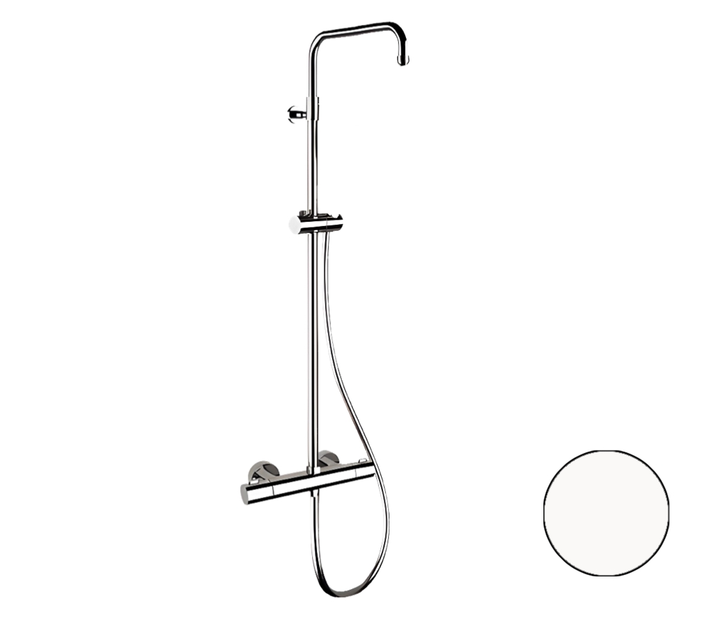 Душевая система термостатическая Remer Elegance EQ32ASSDBO, белый матовый в строительном магазине