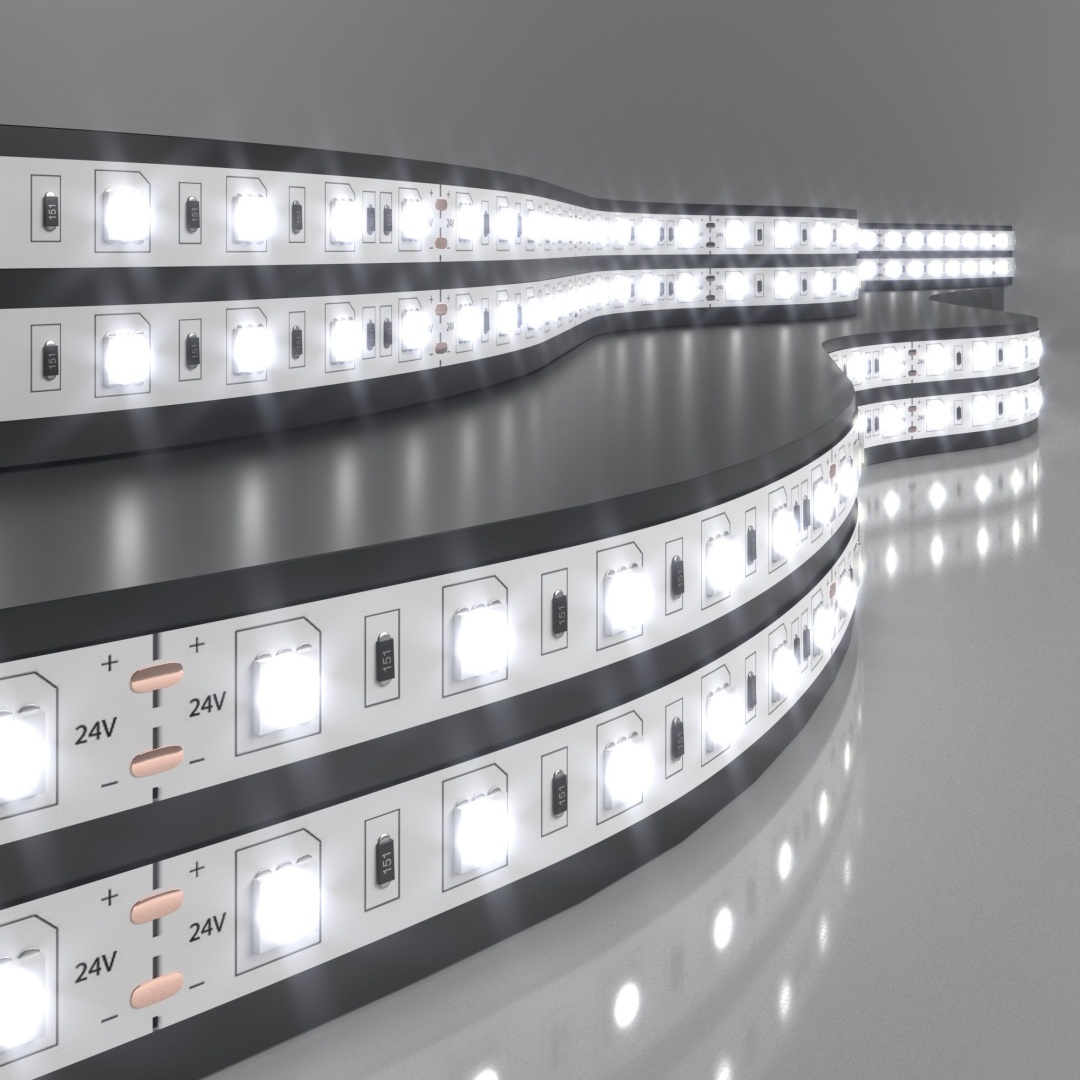 Светодиодная лента 24 В 14,4 Вт/м 60 Led/м 5050 IP20, дневной белый 4200K, 5 м Лента светодиодная 24V 14,4W 60Led 5050 IP20 дневной белый, 5м в строительном магазине