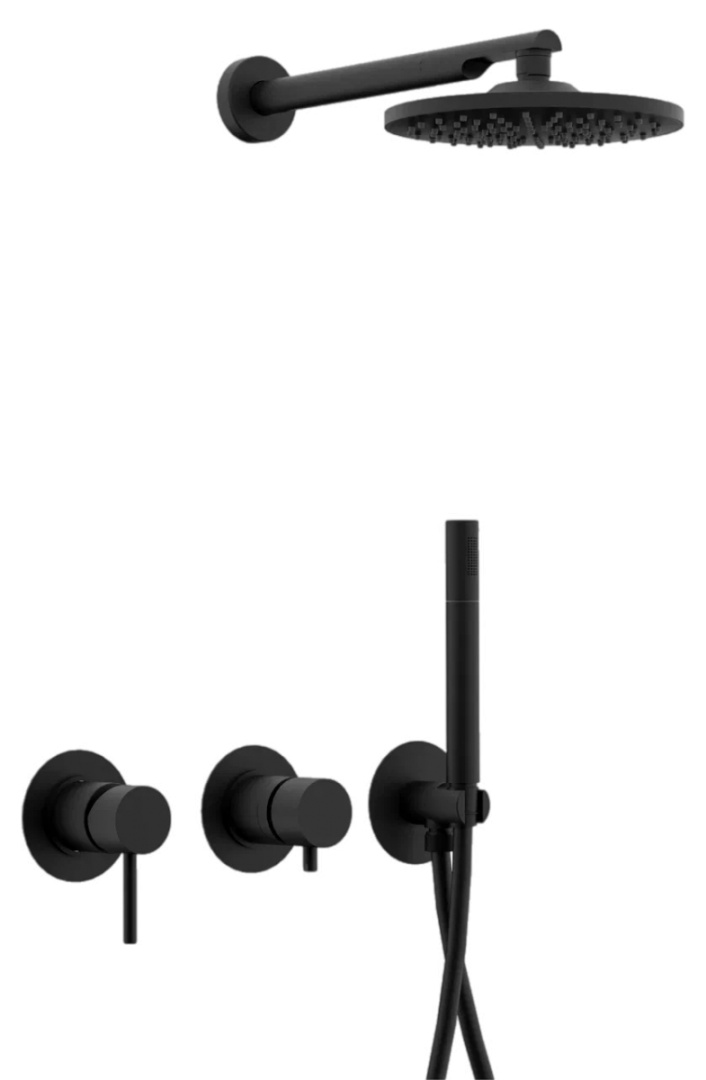 Душевая система Remer X Style X96S02ONO, чёрный матовый в строительном магазине