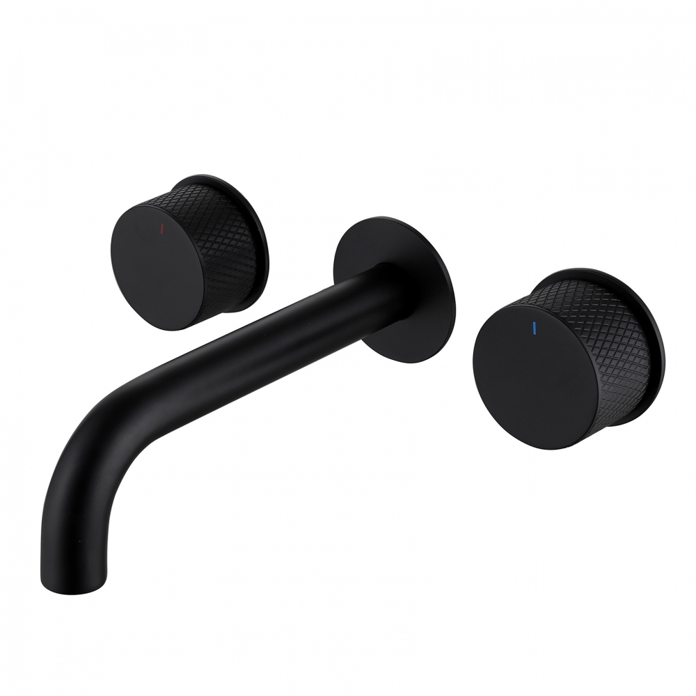 Смеситель ABBER Wasser Kreis AF81122B для раковины скрытого монтажа, черный матовый в строительном магазине