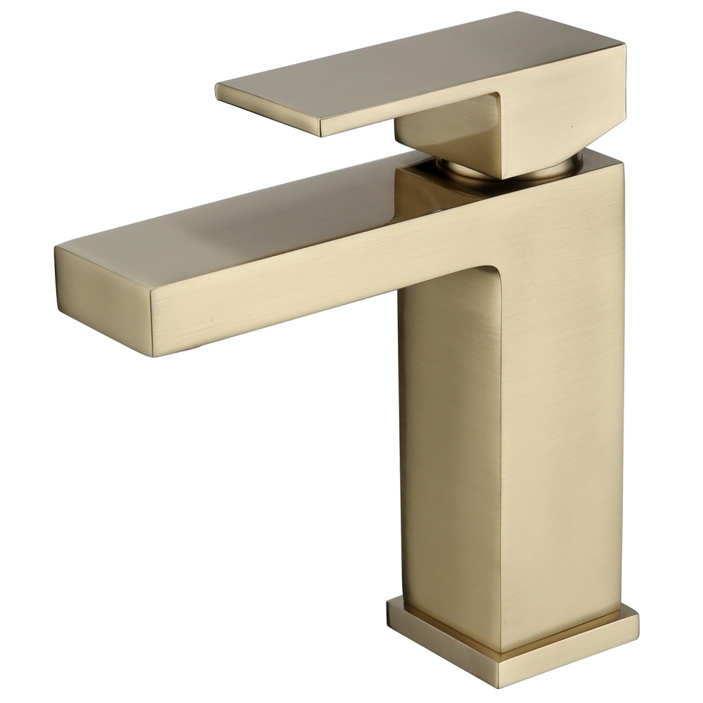 Смеситель ABBER Daheim AF8210G для раковины, золото матовое в строительном магазине