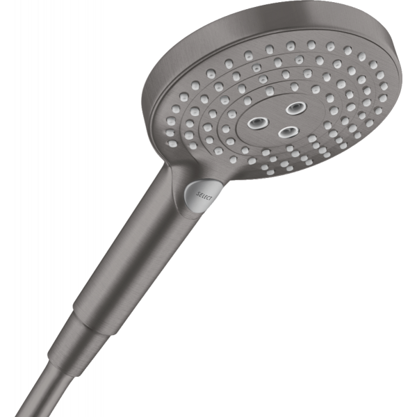 Душевая лейка Hansgrohe Raindance Select S 120 3jet 26530340, шлифованный черный хром в строительном магазине