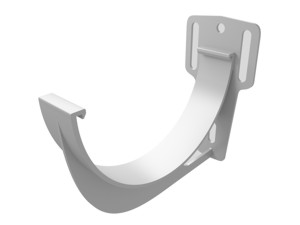 Кронштейн желоба ПВХ Grand Line Стандарт белый