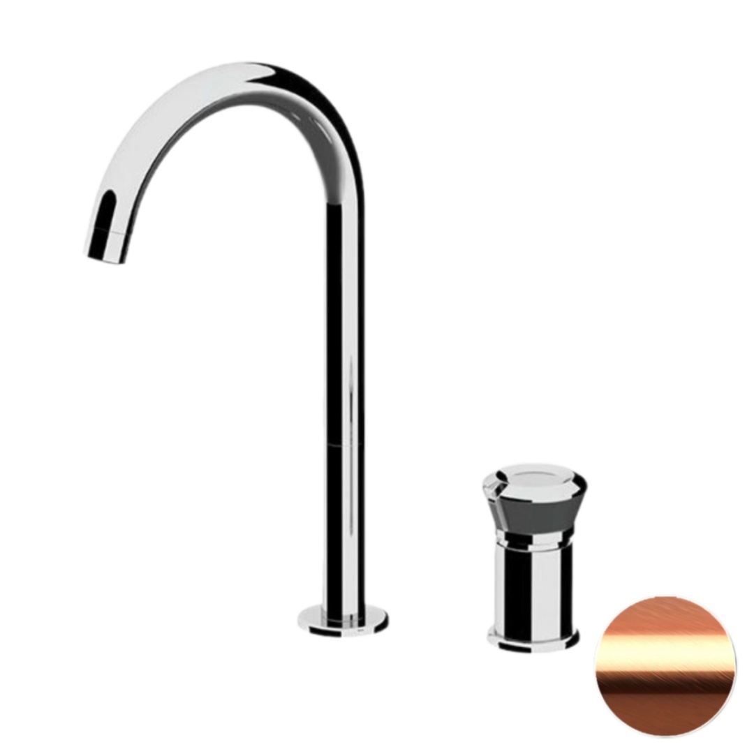 Смеситель для раковины Remer Element ET57LRP, медь брашированная в строительном магазине