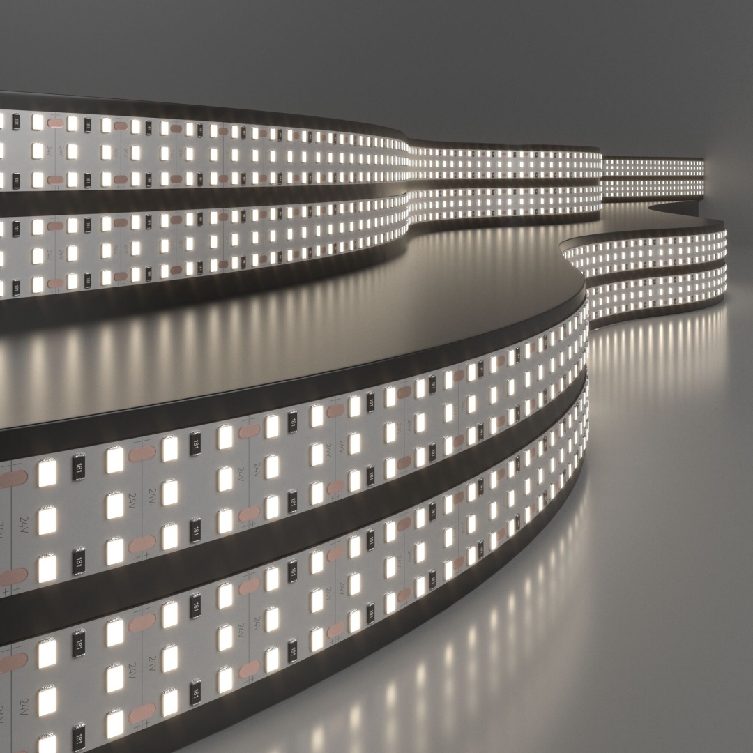 Лента светодиодная 360 LED 26 Вт IP20 трехрядная 4200К дневной белый 2835 24V 360Led 26W IP20 в строительном магазине