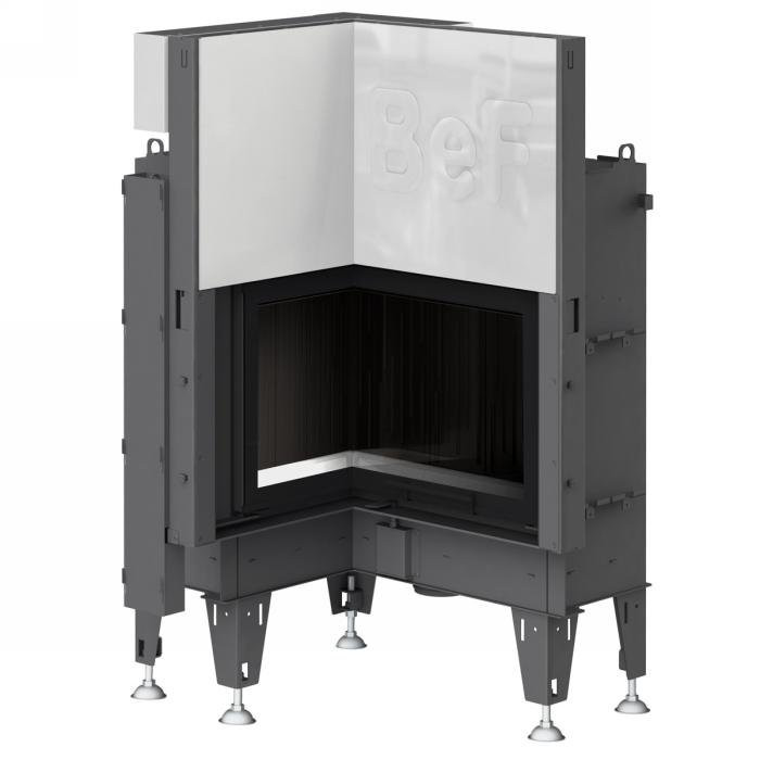 Топка BeF FLAT V6L, внутренний угол, гильотина,рамка черная в строительном магазине