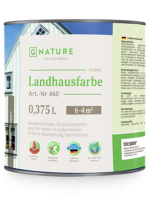 Краска по дереву G Nature 461 Landhausfarbe (Джи Натур) 0,75л в строительном магазине