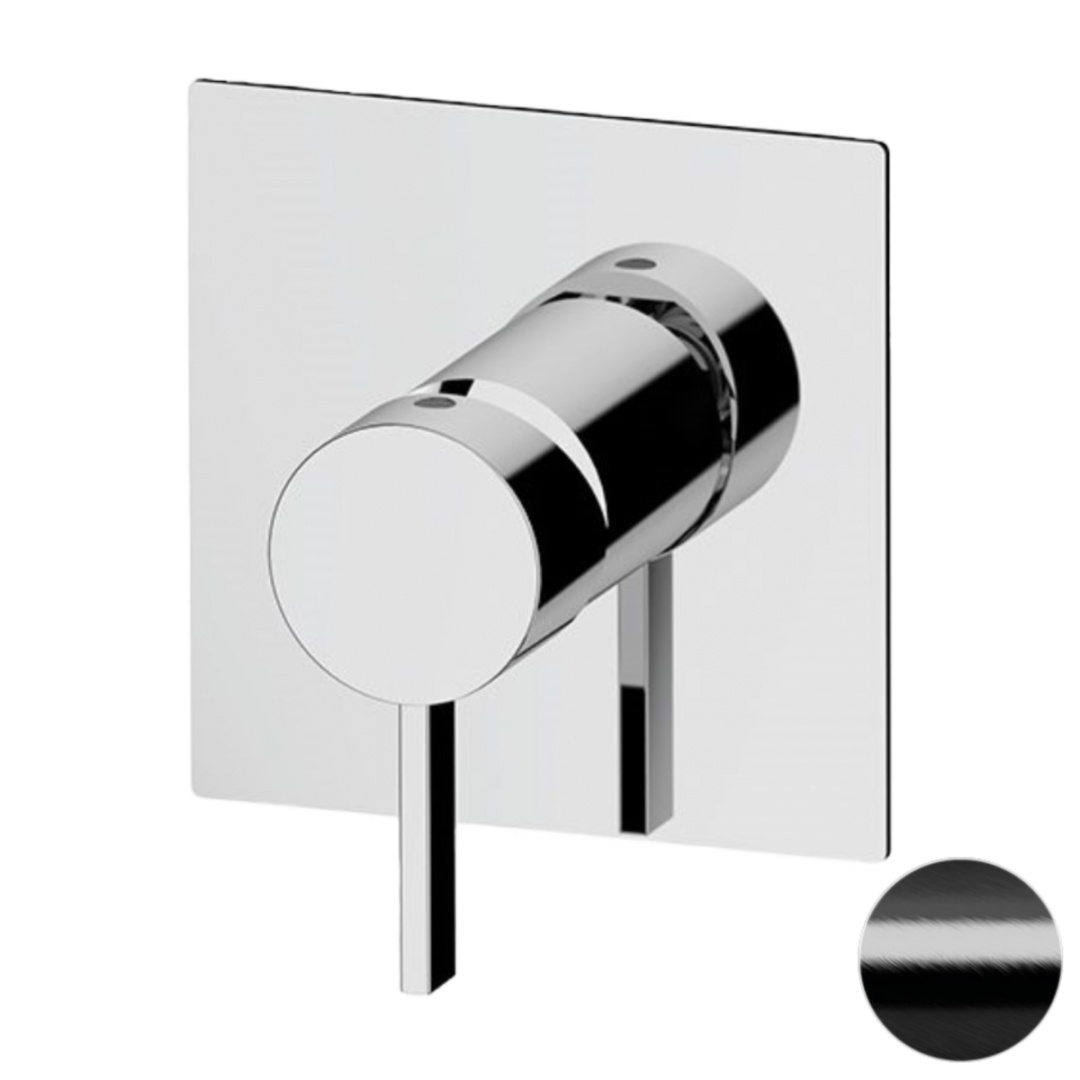 Смеситель для душа Remer Metrica MC30QCFP, черный брашированный хром в строительном магазине