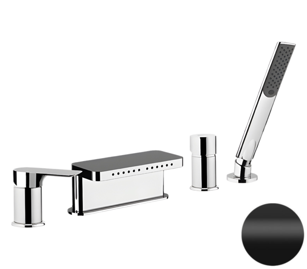 Смеситель для ванны Remer Infinity I06NO, черный матовый в строительном магазине