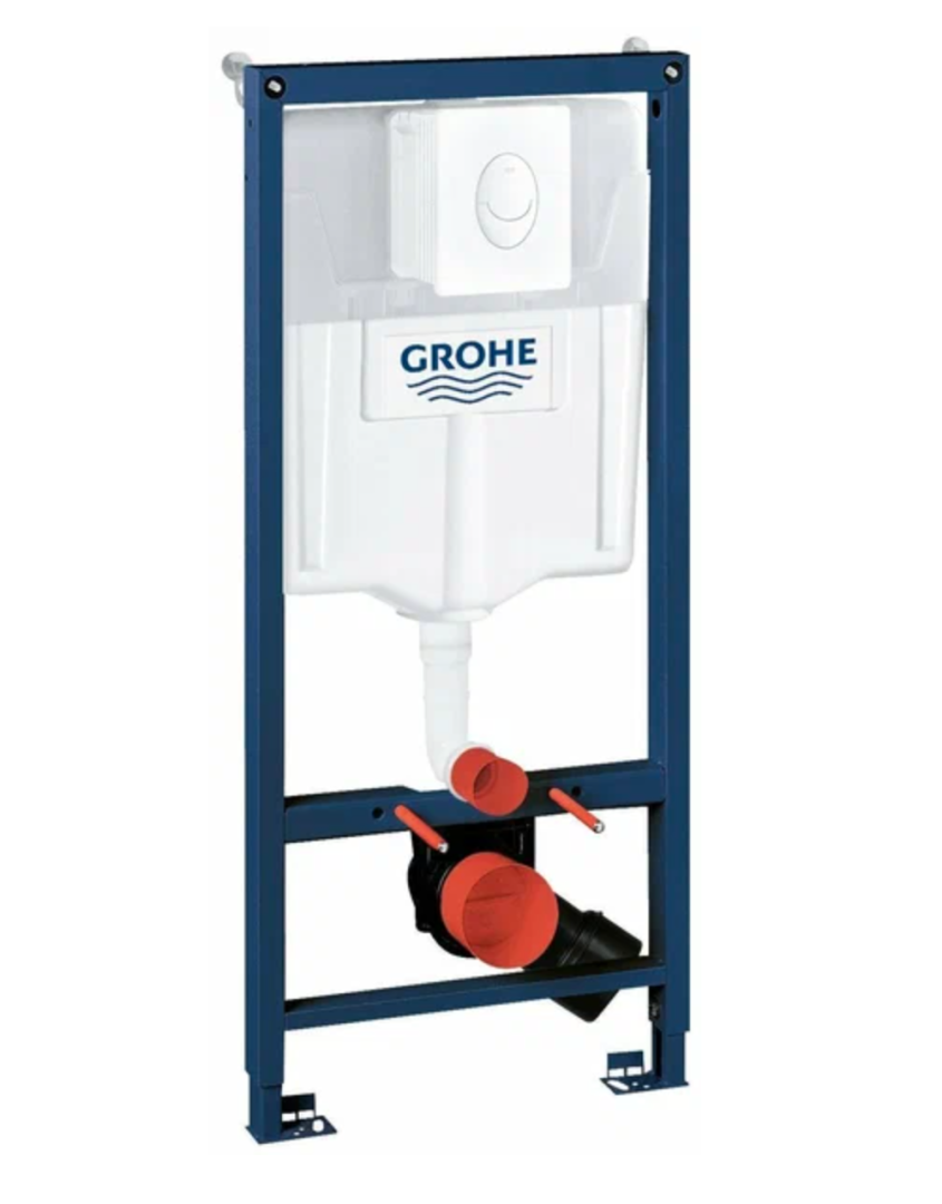 Инсталляция Grohe Rapid SL круглая белая кнопка 38722001 в строительном магазине