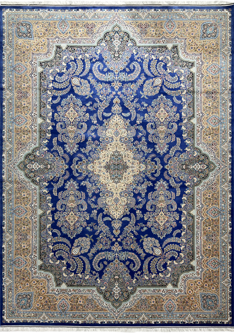 Ковер КУМ АРТ204420 BLUE/CREAM в строительном магазине