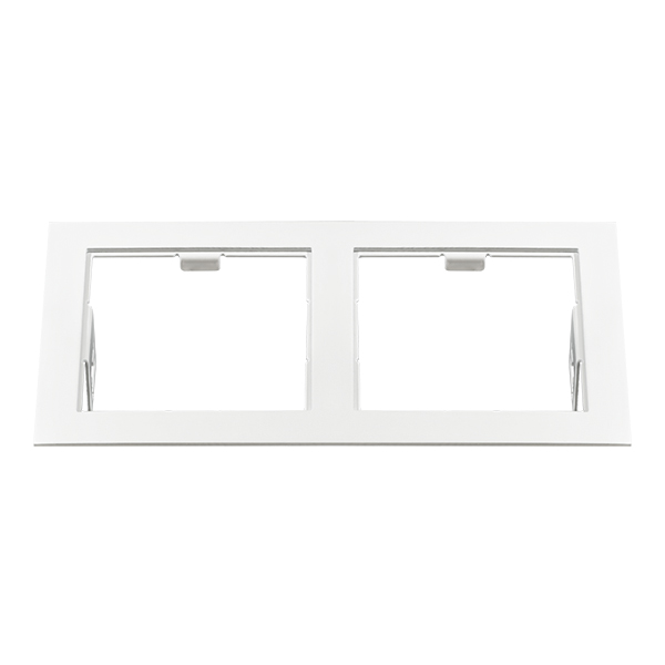 214526 Рамка DOMINO Double QUADRO MR16 БЕЛЫЙ в строительном магазине