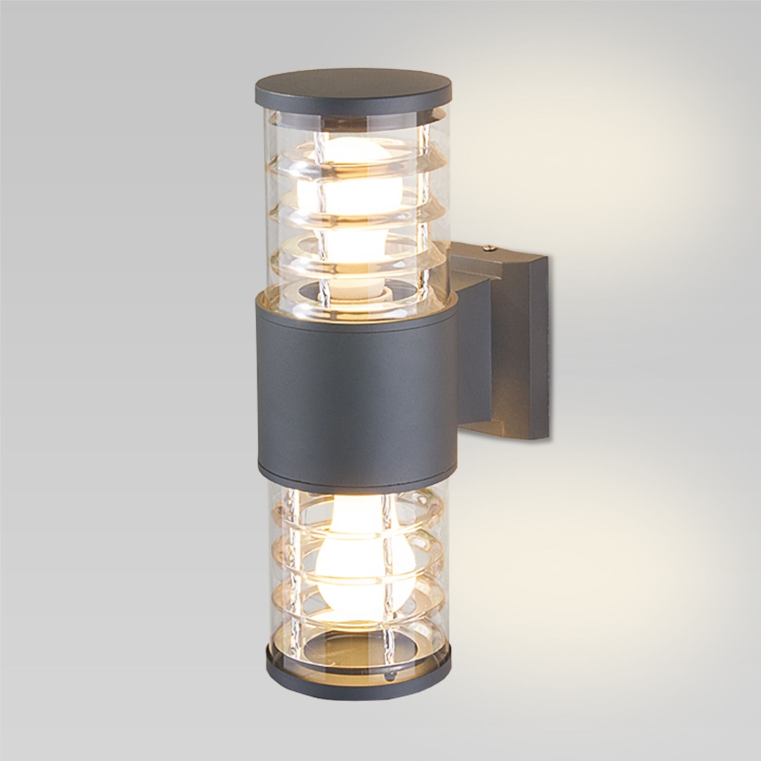 Настенный уличный светильник 1407 Techno cерый IP54 1407 Techno cерый в строительном магазине