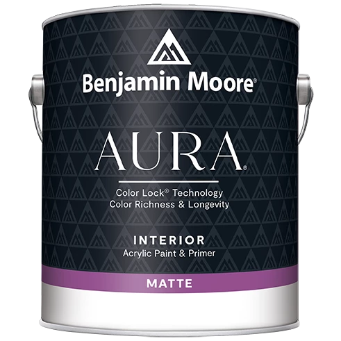 Краска интерьерная Benjamin Moore Aura Waterborne Interior Paint "522" (Бенжамин Моор Аура Ватерборн Интерьер паинт "522") Матовая 3,8л в строительном магазине