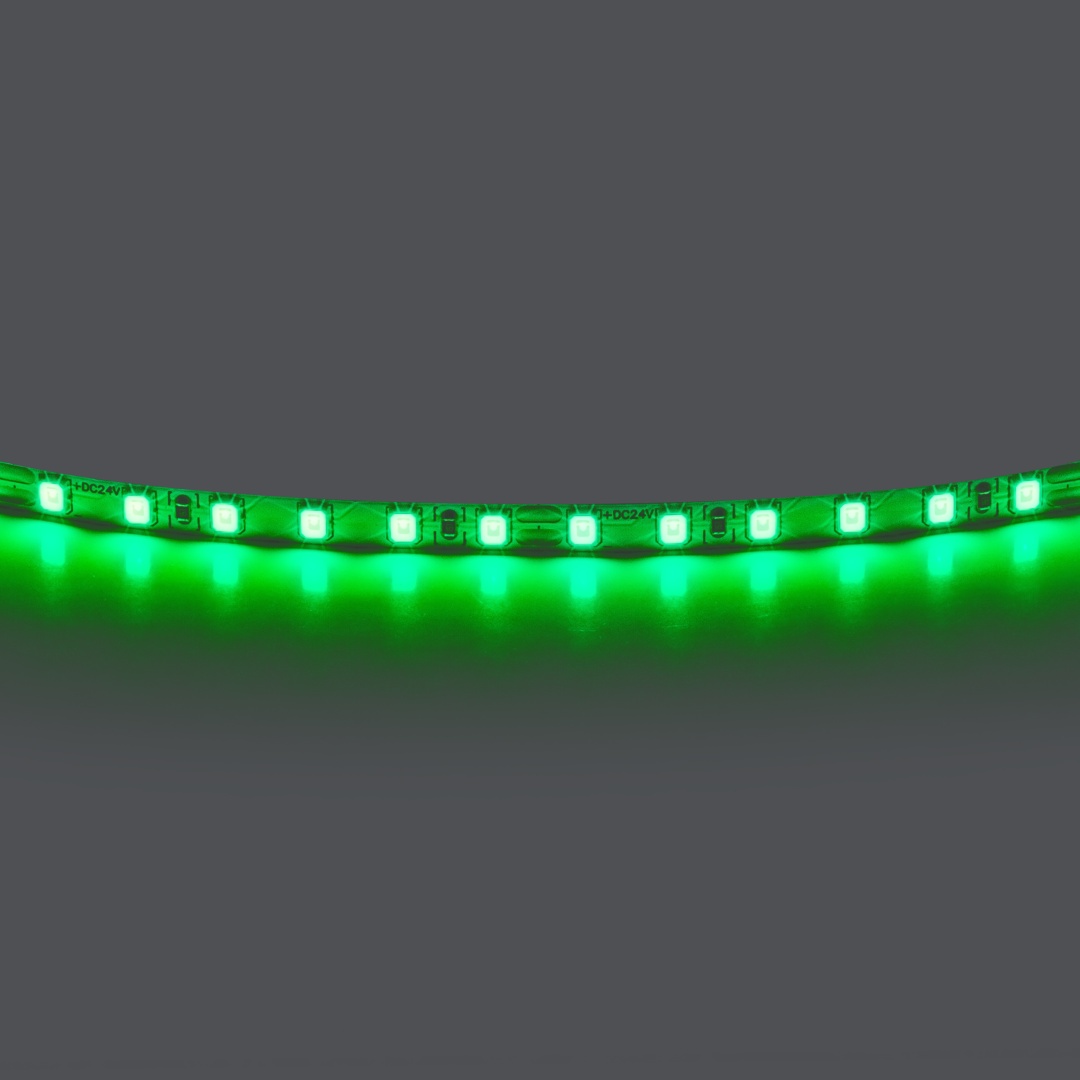 420514 Лента LIGHTSTAR LED 24V 12W 120leds/M 1600 LM/M green IP20 1шт = 5м в строительном магазине