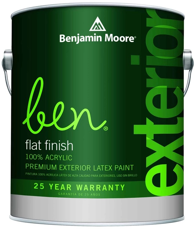 Краска фасадная Benjamin Moore Ben W541 Waterborne Exterior Flat Finish матовая 3,8л в строительном магазине