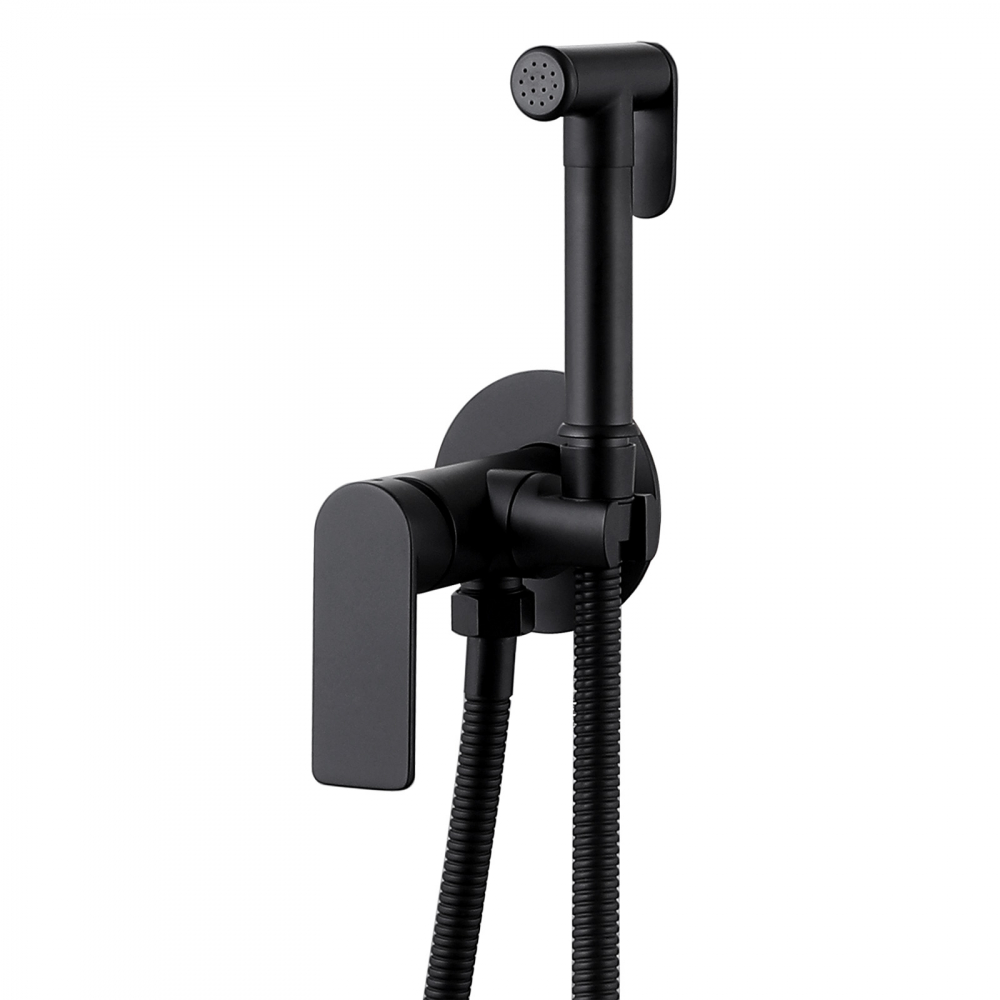 Гигиенический душ ABBER Weiss Insel AF8025B черный матовый в строительном магазине