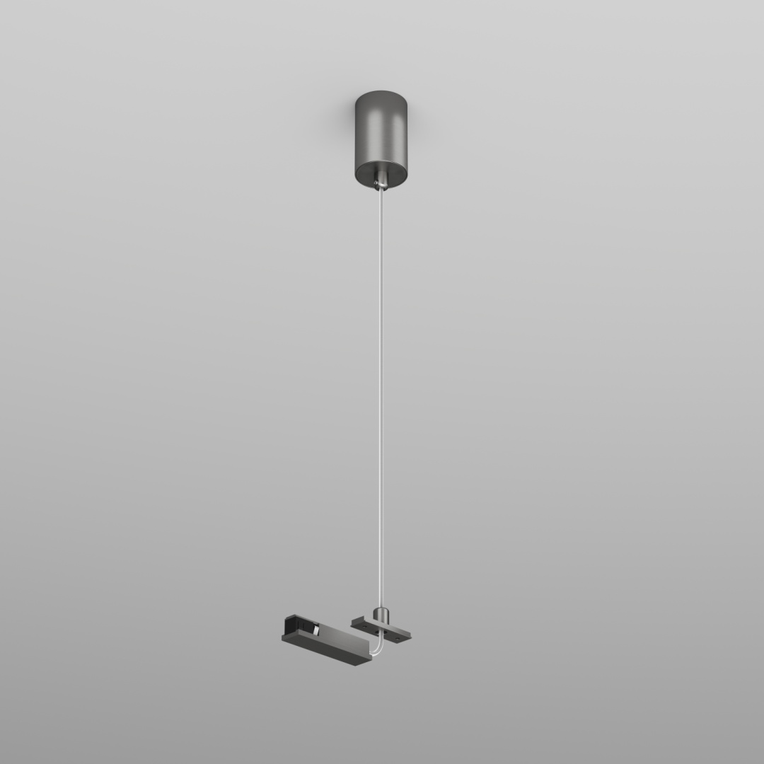 TR5717-DN Подвод питания для подвесного монтажа трека SHINE BASE, 48V DC, IP20, 2м, темный никель, алюминий в строительном магазине