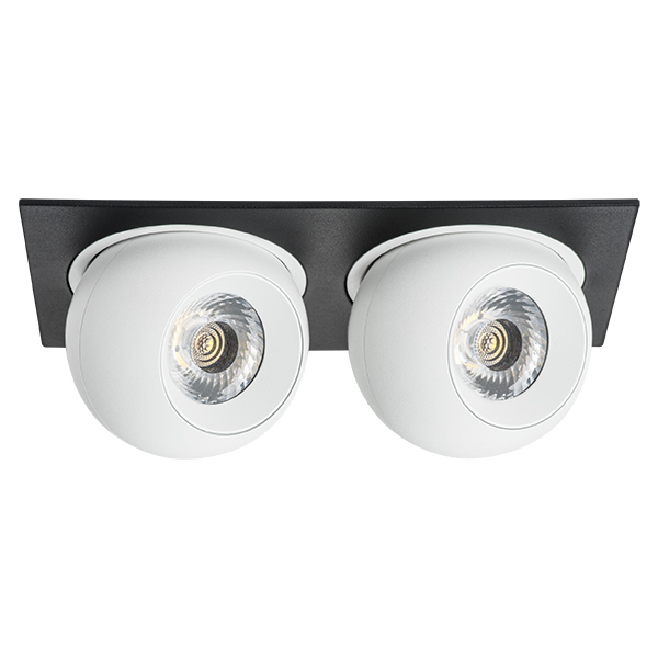 i5276464 Светильник INTERO LED 9W*2 850LM*2 24G ЧЕРНЫЙ/БЕЛЫЙ 4000K (217527+217064+217064) в строительном магазине