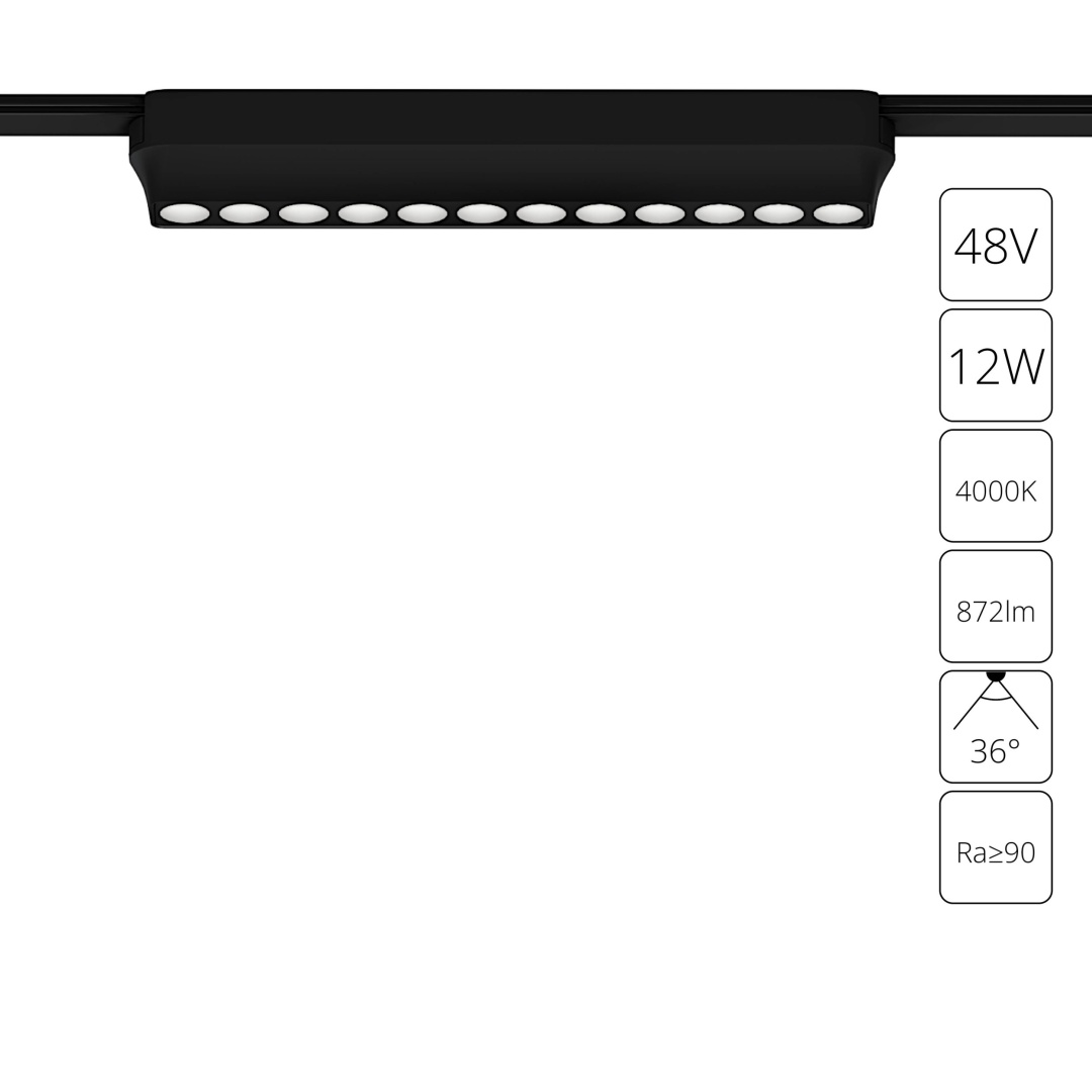 Магнитный трековый светильник Arte Lamp RAPID A6154PL-1BK в строительном магазине