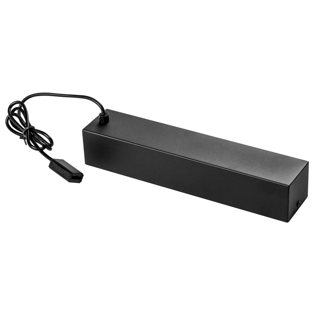 507007 Крышка д/блока питания накладная для трека DUE ЧЕРНЫЙ в строительном магазине