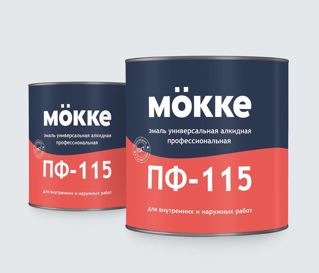 Эмаль универсальная Mokke ПФ-115 Профи алкидная (коричневый) 20 кг в строительном магазине
