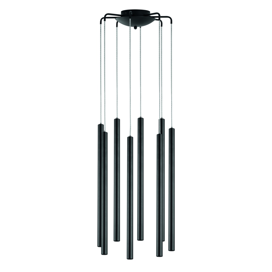 L8T747237 Люстра TUBO LED 40W 2400LM 25G ЧЕРНЫЙ 3000K (574737+747237 (8шт) в строительном магазине