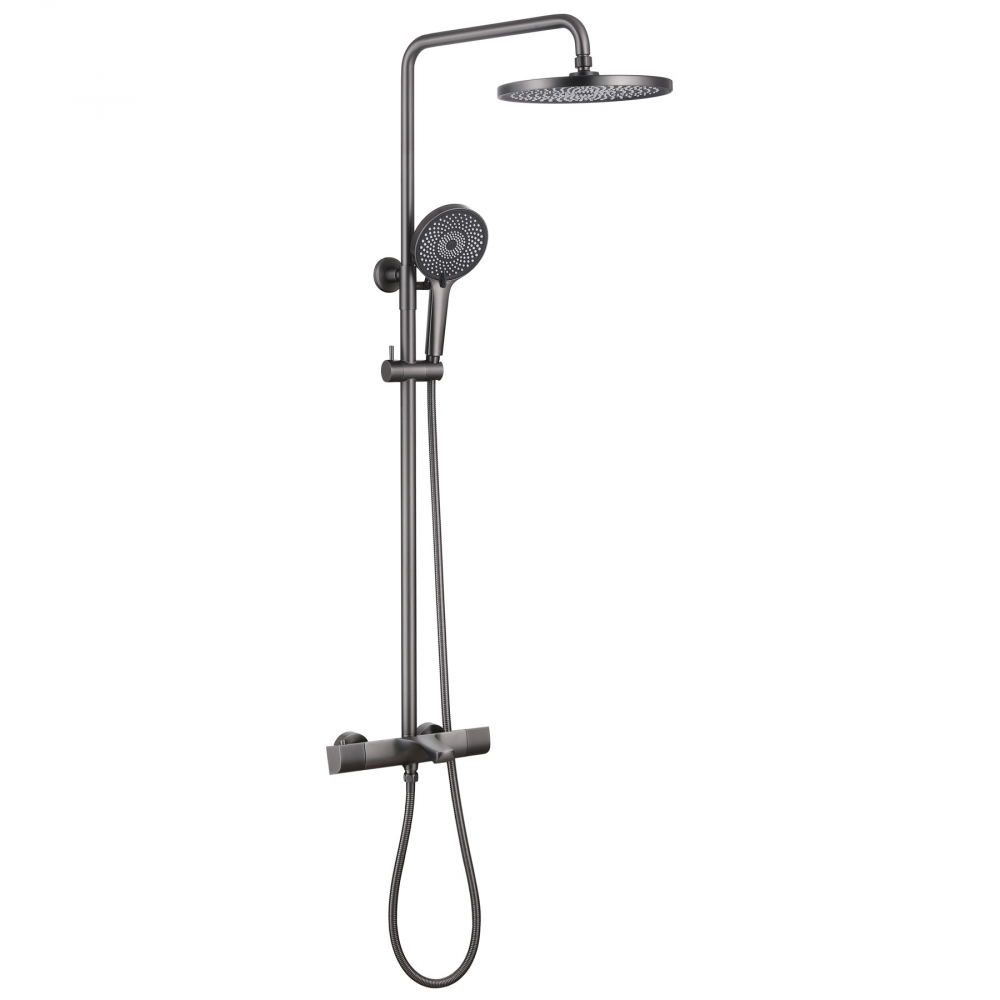 Душевая стойка ABBER Thermostat AF8516NGL с термостатом и изливом, никель (220) в строительном магазине