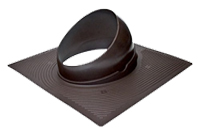 Krovent Base-VT 125-150 основание вентиляционной трубы под гибкую черепицу, коричневый (RAL 8017)