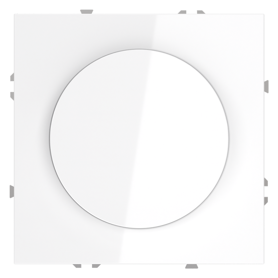 Светорегулятор встраиваемый VOLTUM S70 поворотно-нажимной 600 Вт, (белый глянцевый) в строительном магазине