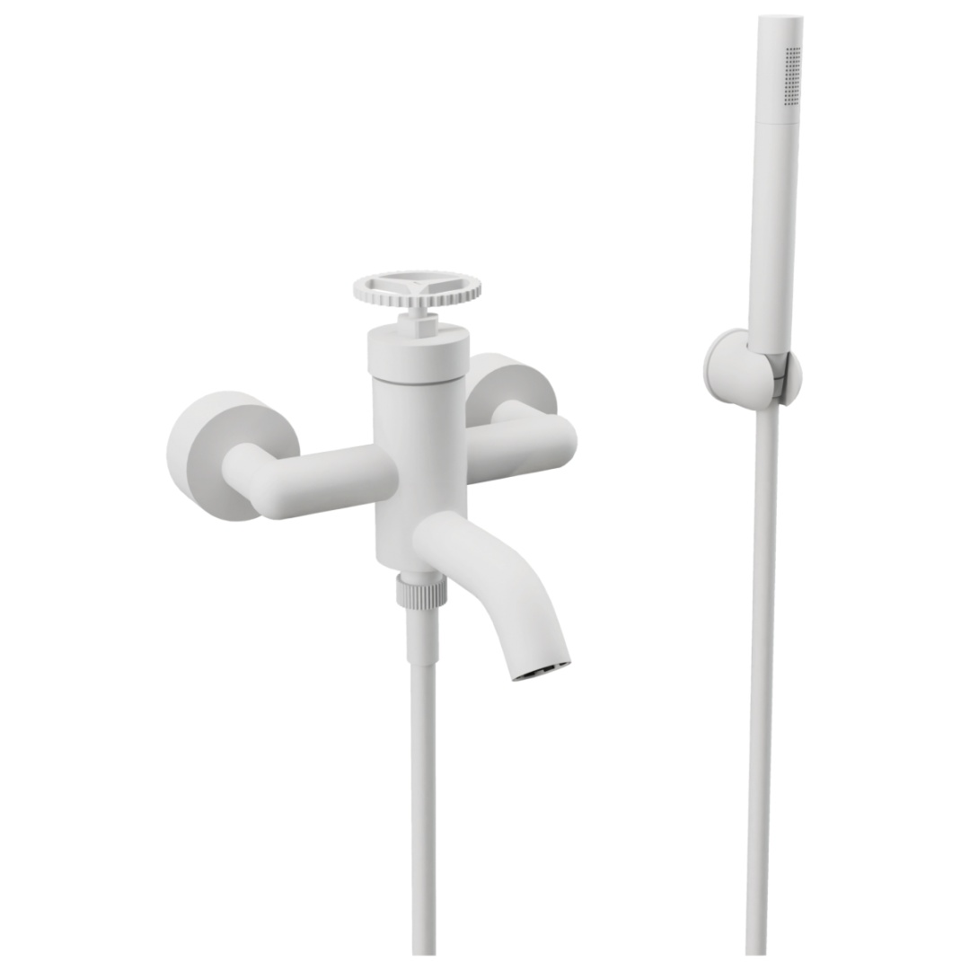 Смеситель для ванны Remer Chrono CH02BO, белый матовый в строительном магазине