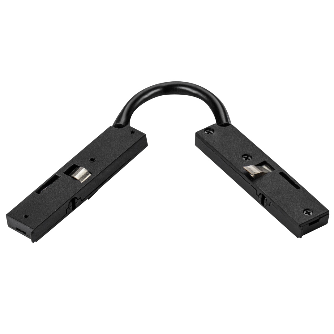 506157 Соединитель трековый однофазный 24V регулируемый гибкий LINEA ЧЕРНЫЙ в строительном магазине