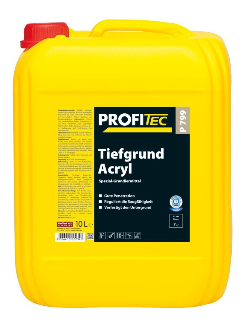 Грунт Profi Tec P 799 Tiefgrund Acryl Специальный для внутренних и наружных работ 5л