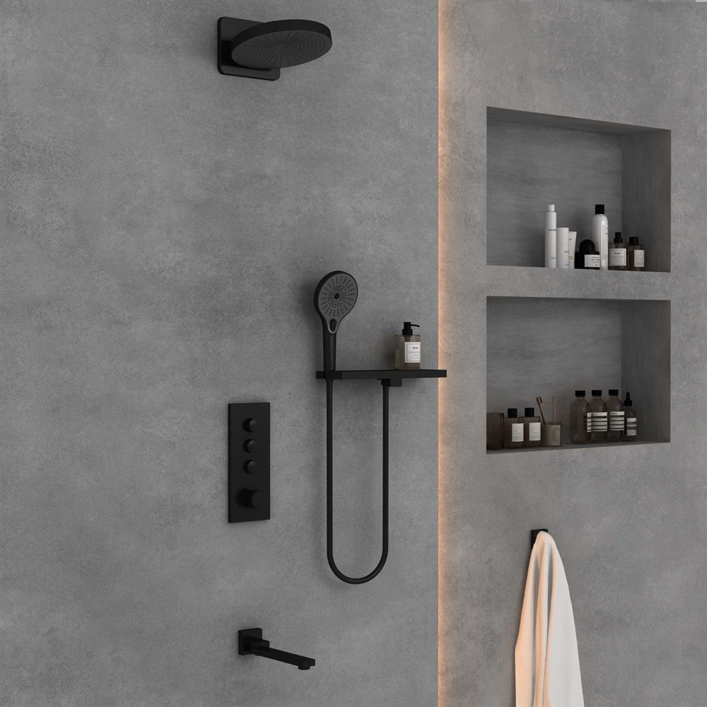 Душевая система Vincea Inspire VSFW-433TI2RMB встраиваемая, черный в строительном магазине