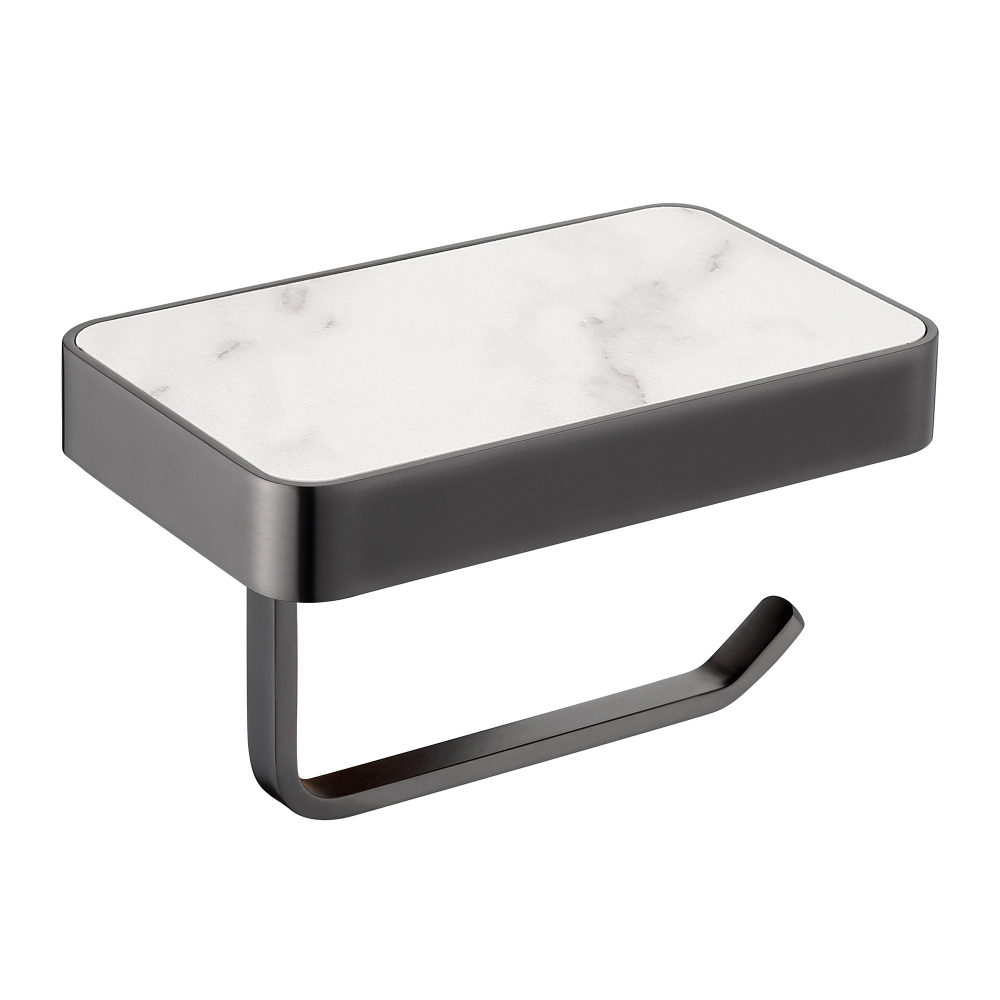 Бумагодержатель с полкой для телефона ABBER Westen AA1730NG никель в строительном магазине