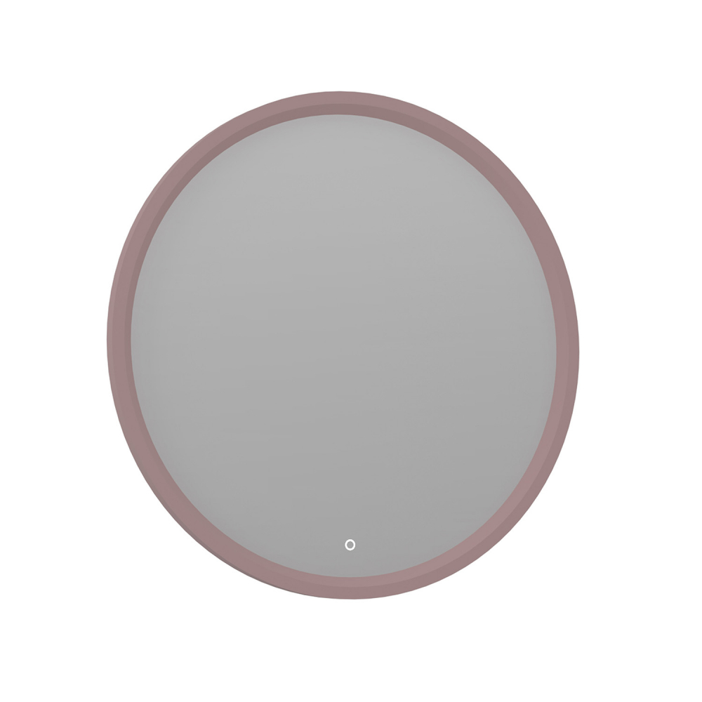 Зеркало ORKA Molino 90x90 c LED подсветкой, розовый матовый в строительном магазине