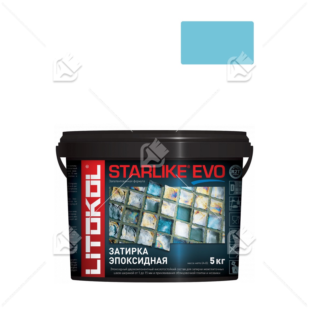 Затирка Litokol Starlike Evo S.320 эпокс карибский 5кг