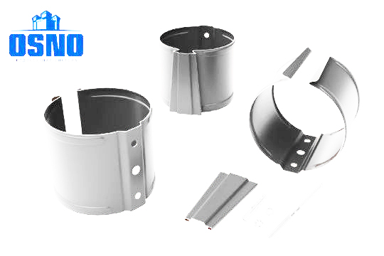 Кронштейн трубы на кирпич 125/90 OSNO RAL 9003 белый