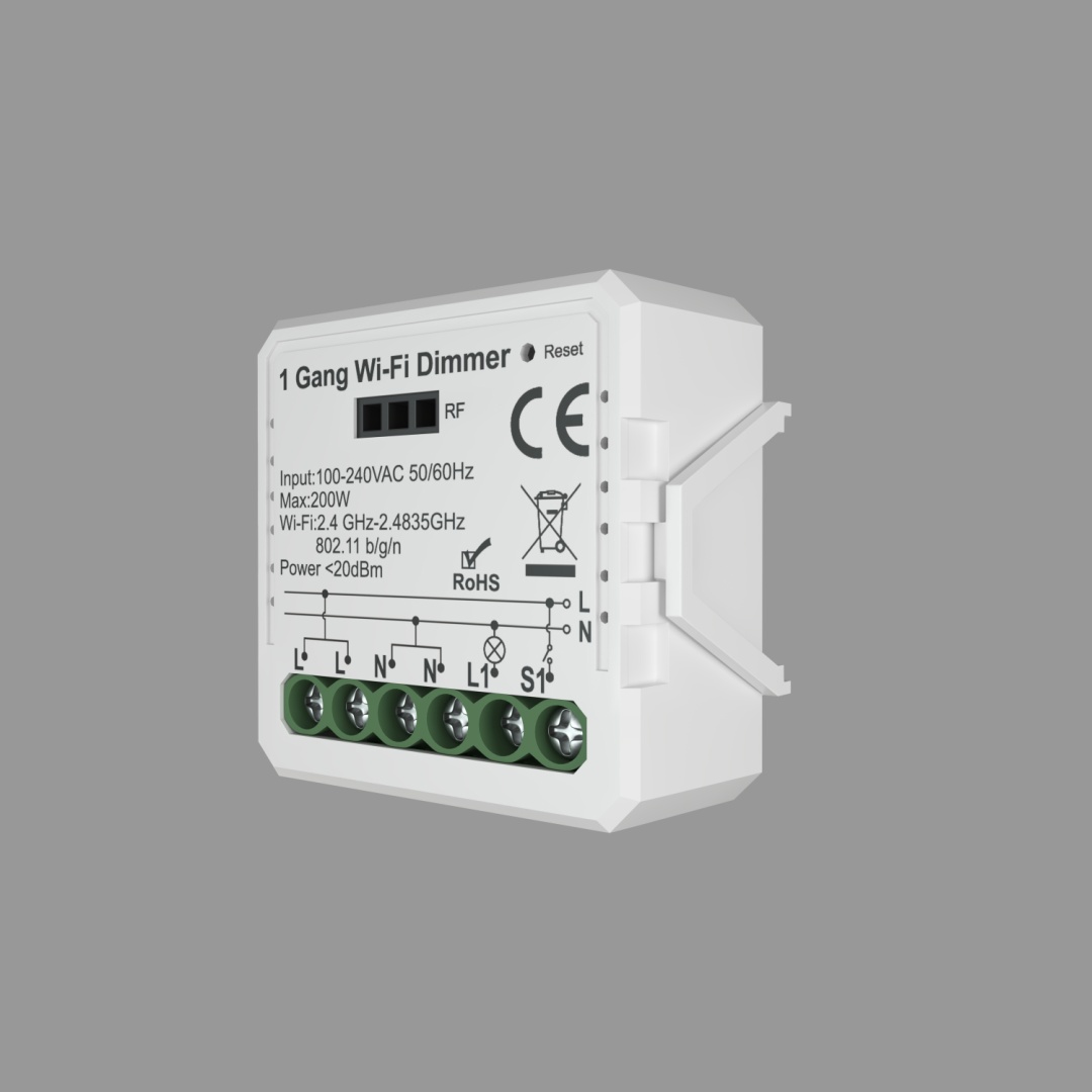 RL1003-DM Одноканальное Wi-Fi реле-диммер 1 x 200 Вт в строительном магазине
