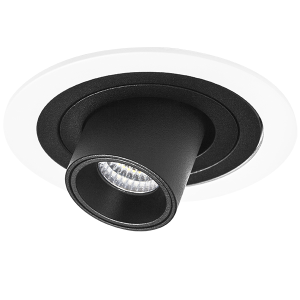 i616172 Светильник INTERO TUBO LED 7W 360LM 60G БЕЛЫЙ/ЧЕРНЫЙ 3000K (217616+217172) в строительном магазине