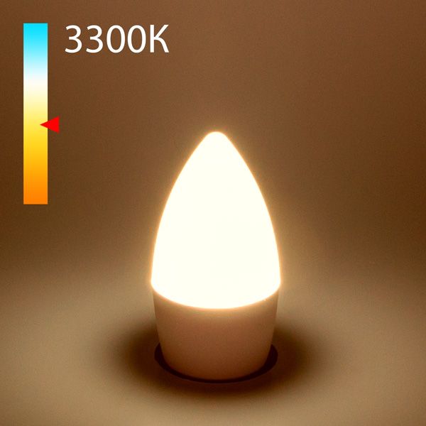 Светодиодная лампа "Свеча" C37 8W 3300K E27 BLE2711 в строительном магазине