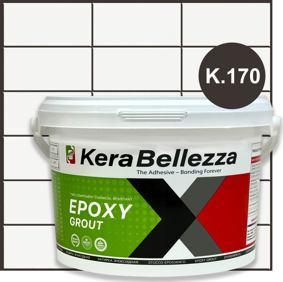 Затирка эпоксидная KERABELLEZZA Design K.170 1кгK.170, K.010, K.020, K.030, K.040, K.050, K.060, K.070, K.080, K.090, K.100, K.110, K.120, K.130, K.140, K.150, K.160, K.180, K.190, K.200, K.210, K.220, K.230, K.240, K.250, K.260, K.270, K.280, K.290, K.300, K.310, K.320, K.330, K.340, K.350, K.360, K.370, K.380, K.390, K.400, K300, K310, K320, K330, K340, K350, K360, K370, K380, K390, K400