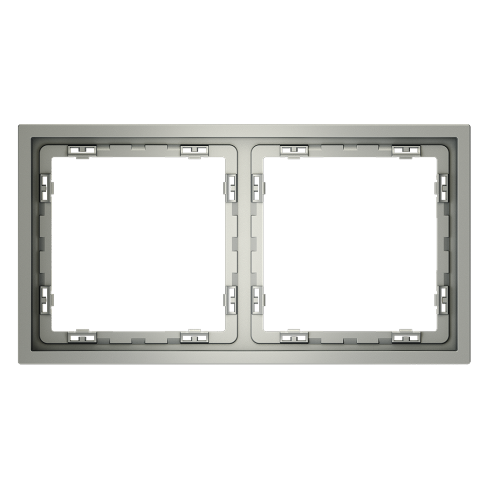 Рамка пластиковая VOLTUM S70 на 2 поста, (сталь) в строительном магазине