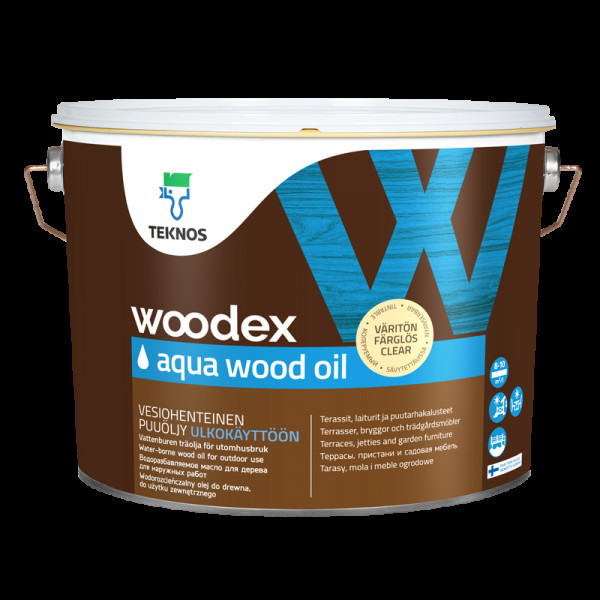 Масло для древесины Teknos Woodex Aqua Wood Oil водоразбавляемое 2,7л в строительном магазине