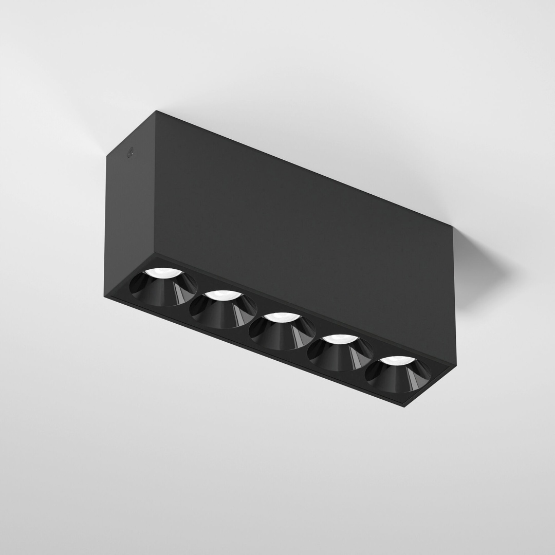 Светильник потолочный светодиодный 10W 4000K черный Block 25108/LED в строительном магазине
