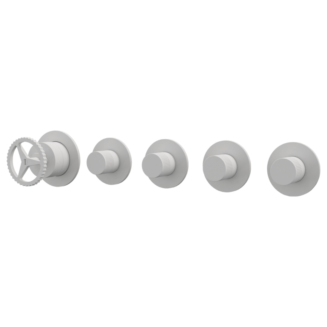 Смеситель для душа Remer Chrono CH98D4PBO, белый матовый в строительном магазине