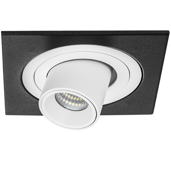 i517162 Светильник INTERO TUBO LED 7W 360LM 60G ЧЕРНЫЙ/БЕЛЫЙ 3000K (217517+217162) в строительном магазине